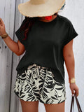 Conjunto Casual Plus Size - Nicolle lojasoeconomia Preto G 