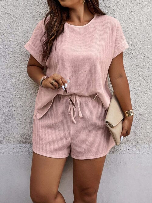 Conjunto Casual Plus Size - Nicolle lojasoeconomia Rosa G 