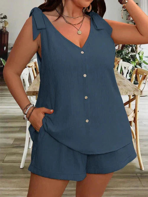 Conjunto Com Alça Laço Plus Size - Allane lojasoeconomia 