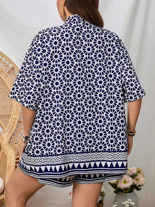 Conjunto de Quimono e Shorts Plus Size - Louise lojasoeconomia 