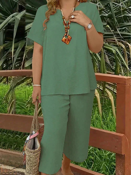 Conjunto Plus Size - Estella lojasoeconomia Verde G 