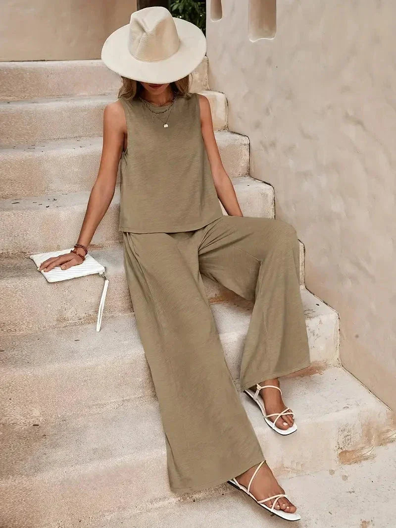 Conjunto Sem Manga Elegante - Victoria lojasoeconomia 