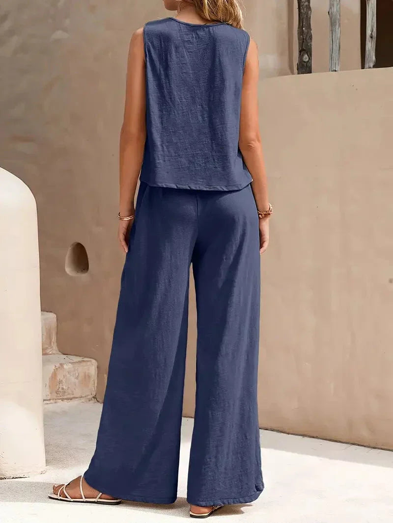 Conjunto Sem Manga Elegante - Victoria lojasoeconomia 