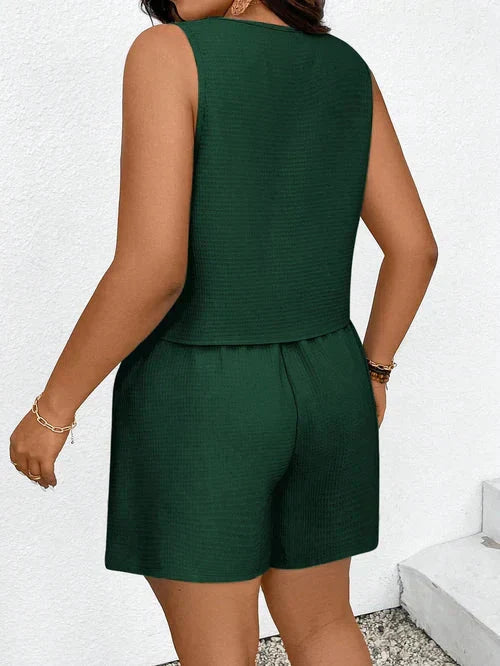 Conjunto Texturizado Plus Size - Eleanor lojasoeconomia 