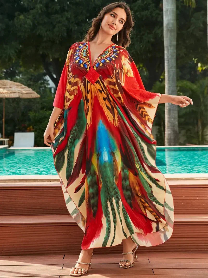 Kaftans Tropical 2025 - Florida lojasoeconomia 