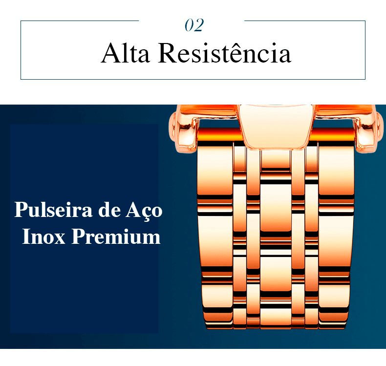 Relógio Feminino - Luxo Ocean Star VEST F 010 bacanaoferta 