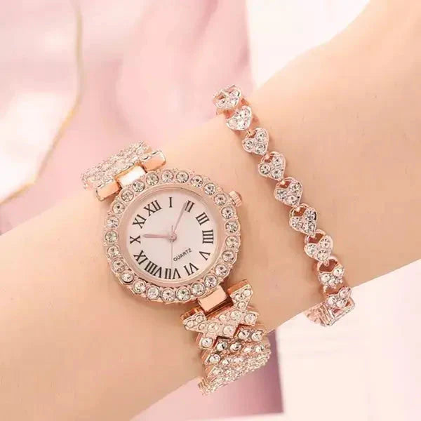 Relógio - Luxo LaBelle + BRINDE 1 PULSEIRA CRAVEJADA VEST F 10 cineoferta 
