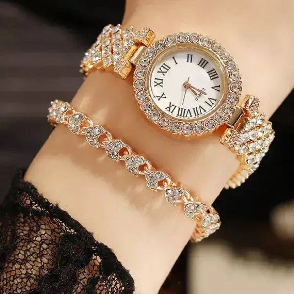 Relógio - Luxo LaBelle + BRINDE 1 PULSEIRA CRAVEJADA VEST F 10 cineoferta 
