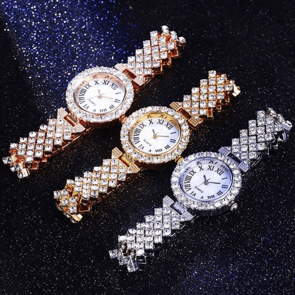 Relógio - Luxo LaBelle + BRINDE 1 PULSEIRA CRAVEJADA VEST F 10 cineoferta 