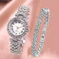 Relógio - Luxo LaBelle + BRINDE 1 PULSEIRA CRAVEJADA VEST F 10 cineoferta Prata 