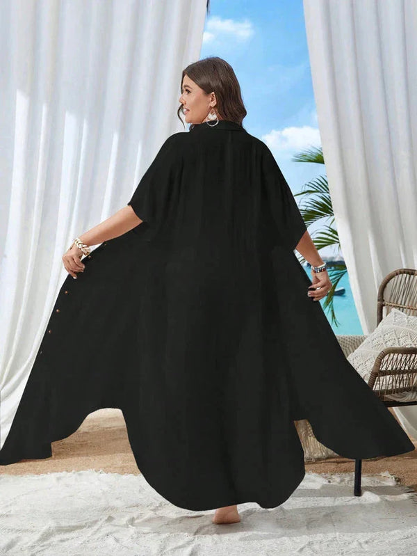 Saída de Praia Plus Size Camisa - Cecília lojasoeconomia 