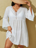 Saída de Praia Plus Size - Lizze lojasoeconomia Branco G 