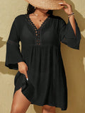 Saída de Praia Plus Size - Lizze lojasoeconomia Preto G 