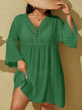 Saída de Praia Plus Size - Lizze lojasoeconomia Verde G 