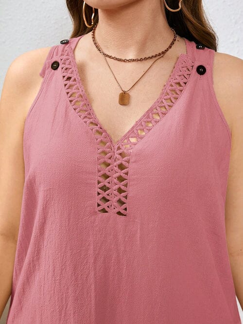 Vestido Algodão com Bordado Vazado Plus Size - Katlyn lojasoeconomia 