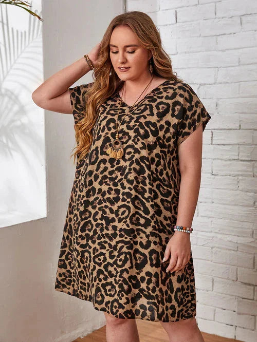 Vestido Plus Size - Animal Print lojasoeconomia 