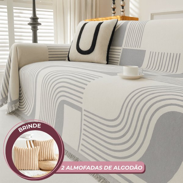 Confort Lar - Manta Capa Protetora de Sofá Anti-Risco Animal + BRINDE